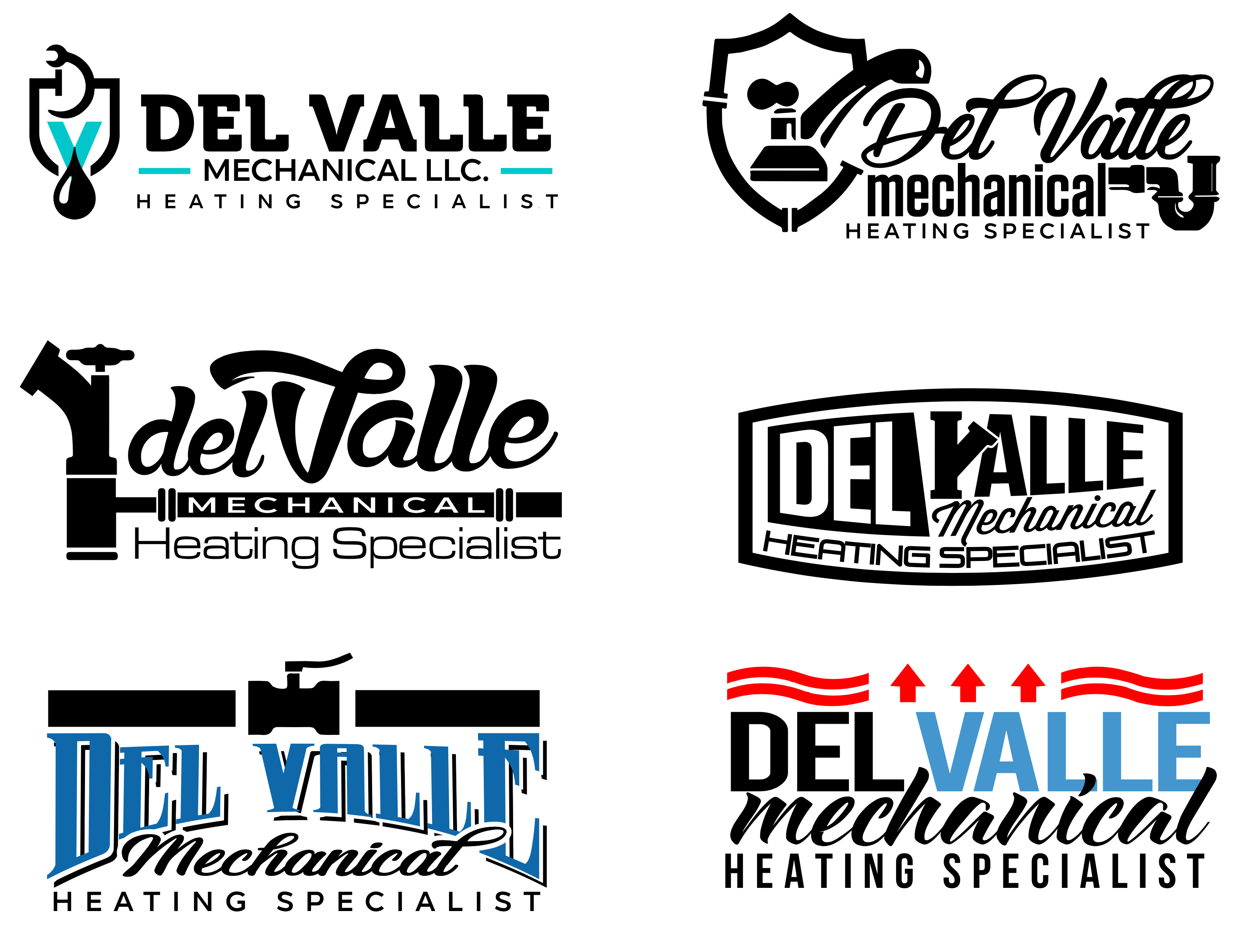 Del Valle -
NJ Based Plumbing Company Logo Design