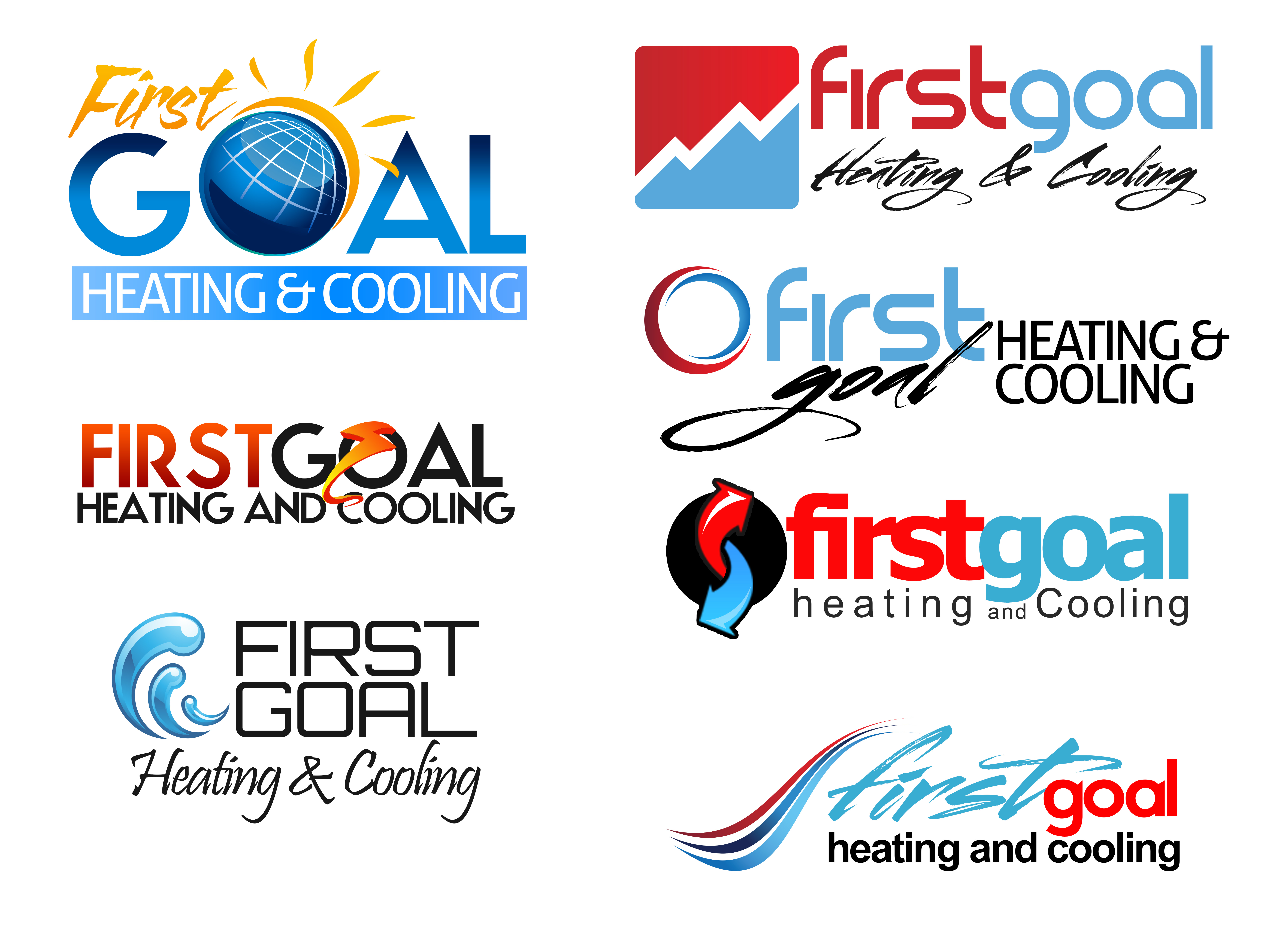 First Goal -
NJ Based HVAC Company Logo Design